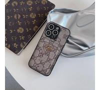 (16Promax, Grey Ancient) Suitable for iPhone series, this retro card holder case is a luxury and trendy protective cover for your iPhone.