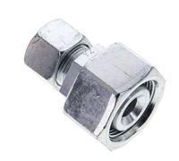 16S & 25S Acier zingue Raccord de coupe droit avec emerillon 400 bar Joint torique NBR Cône d'etancheite ISO 8434-1