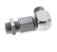 16S Acier zingué Coude Boule Joint Tournant Raccord Coupe Cloison DN 12350 bar NBR ISO 8434-1