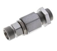 16S Acier zingué Joint tournant à bille Raccord coupant Cloison 350 bar NBR ISO 8434-1