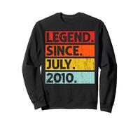 16th Birthday Gifts Legend Since July 2010 16 Years Old Sweatshirt