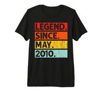 16th Birthday Gifts Legend Since May 2010 16 Years Old T-Shirt Haut de Gamme