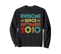 16th Birthday Idea Awesome Since September 2010 16 Years Old Sweatshirt