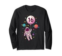 16th Unicorn Astronaut Space Birthday Manche Longue