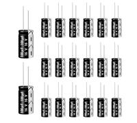 16V 100µF 50/60HZ Condensateurs électrolytiques, Aluminium Electrolytic Capacitors,5x11mm,Capacitors 100uF 16V Convient d'appareils ménagers et d'alimentations à découpage 20pcs