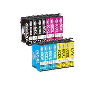 16x 603XL Cartouche d'encre pour Epson 603 603XL pour Epson Expression Home XP-2100 XP-2105 XP-2150 XP-2155 XP-3100 XP-3150 XP-3155 XP-4100 XP-4150 WF-2810 WF-2820 WF-2830 (Paquet de 16)