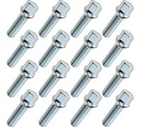 16x Boulon de roue M14x1,5x45, joint à rotule, filetage 45mm clé 17, pour Audi Mercedes VW Seat Skoda