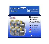 - 16x Cartouches d'encre compatibles avec Brother MFC-J5335DW, MFC-J5335DWF, MFC-J5730DW remplace Brother LC3217, LC3219 XL