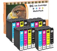 16X Cartouches D'Encre Compatibles Pour Epson T0711 T0712 T0713 T0714 Pour Epson Office B40W Bx-300F Bx-310Fn Bx-510 W Bx-600Fw Bx-610Fw Stylus D120 D78 D92 Dx-4000 Dx-4050 Dx-4400[ENC941665]