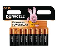 16X Piles Duracell AA Plus Power Boost jusqu'à 150% d'autonomie supplémentaire (1 Blister de 16 Piles) 16 Piles AA (LR6/MN1500)