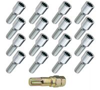 16x vis de roue à tête conique, M12x1.25, longueur du filetage : 28mm SW 10R