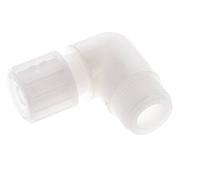 16x10mm & G3/4'' PVDF Raccord à compression coude avec filetage mâle 10 bar PVC et PA