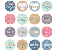 16x2 Autocollants Naissance