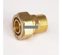 16x20mm IDxOD x 3/4" BSP Male PEX-AL-PEX Tube Straight Brass Compression Pipe Fitting Connector For Floor Heating