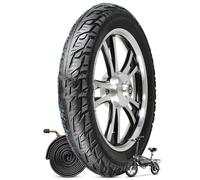 16x3.0 76-305 Ebike Tire and Inner Tube Set, 16 X 3.0 Scooter Street Anti Puncture Tire for Electric Bike, 16x3 Thickened Neumatico with Bent Valve Tube