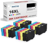16XL Cartouche d'encre Compatible pour Epson 20PK Multipack 16XL pour imprimante EPSON Workforce WF-2010W 2510WF 2520NF 2530WF 2540WF 2630WF 2650DWF 2660DWF 2750DWF 2760DWF Series