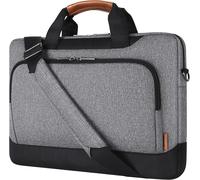 17-17.3 Inch Laptop Bag Business Briefcase Shoulder Bag Compatible with 17.3 Inch HP Pavilion/MSI GS73VR Stealth Pro/Dell Inspiron 17/Acer/ASUS, Grey Gris