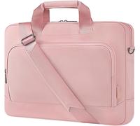 17-17.3 Pouces Sacoche Pour Ordinateur Portable Mallette D'Affaires Sac À Bandoulière Compatible Avec 17.3"" Hp Pavilion/Msi Gs73Vr Stealth Pro/Dell Inspiron 17/Acer/Asus,Rose[POU6260202] Rose