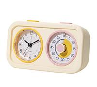 17.2x9.8x4cm Visual Learning Timer, Silent Countdown with Night Light, Time Management Tool for Preschool Elementary School Kitchen Bathroom Bedroom Potty Training Teeth Brushing (Yellow)