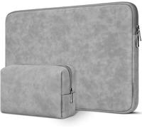 17,3 Pouces Imperméable Housse Sac De Protection Ordinateur Portable Sacoche Pour Dell Inspiron/Msi Gs73Vr Stealth Pro/Hp Envy 17/Lg Gram 17""/Rog Strix Gl702Vs/Lenovo/Asus/Notebooks,Gris Gris