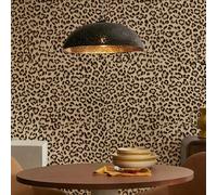 17,32" X 393,7" Papier peint décoratif à imprimé léopard à la mode en PVC, papier peint adhésif en vinyle imperméable, papier peint autocollant DIY, revêtement mural à imprimé léopard jaune, grand rou