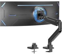 17-49 Pouces Support D'Écran, Max 20 Kg, Premium Aluminium Screen Support For Flat/Curved Monitor With Vesa 75 * 75/100 * 100 Mm, Gas Spring Monitr Table Holder