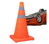 17.7 "Cônes de sécurité - cônes de contrôle de la circulation pliables avec bandes réfléchissantes et base lourde, conception pliable portable pour une configuration et un stockage rapides | Cônes ora