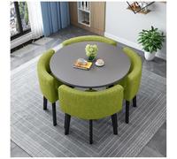 17,70 cm, table de salle à manger et chaises, table de cuisine avec 4 chaises, lot de 5 petites tables de cuisine modernes avec chaises, pour petit appartement, 27,80 cm