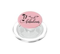 17 and Fabulous 17th Birthday Girls Turning 17 Seventeenth PopSockets PopGrip pour MagSafe