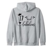 17 and Fabulous 17th Birthday Girls Turning 17 Seventeenth Sweat à Capuche