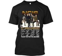 17 Anniversary 2003 2020 Thank You for Memories Characters Signature NCIS T-Shirt Black Mens Tee Unisex Shirt 3XL