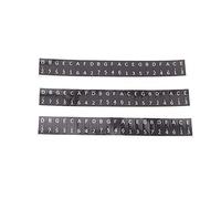 17 Autocollants de Piano de Pouce, 3 Pièces Autocollants de Clés Kalimba, Piano Clavier Notes de Musique Stickersd pour Débutants et Enfants(le noir)