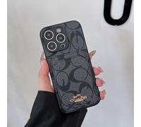 (17, Black Kou) Suitable for iPhone series, this retro card holder case is a luxury and trendy protective cover for your iPhone.