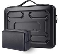 17 Inch Laptop Sleeve with Handle Shockproof Waterproof EVA Protective Case for 17.3"" Dell Inspiron/MSI GS73VR Stealth Pro/HP Envy 17/LG Gram 17""/ROG Strix GL702VS,Black Noir