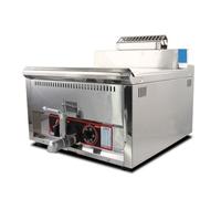 17 litres contrôle de la température poulet frit frites Machine gaz beignet monocylindre friteuse SéCurité Facile à Nettoyer(LPG)