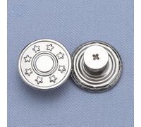 17 mm Jeans Ceinture Bouton à Vis Hommes Femmes Pantalon Détachable sans Couture Changement de Taille Boutons Pression Tournevis Accessoires-1-17 mm 2 pièces