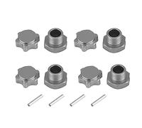 17 mm roue HEX HUBS Adapter Nut Anti Dust Cover Premium Metal Mosedging Set pour HSP 94762 94081 Hobao Team C 1/8 RC Car (Du färbte)