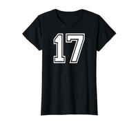 17, numéro dix-Sept, Sports d'équipe, Correspondance Graphique, Varsity T-Shirt Graphique avec Valeur