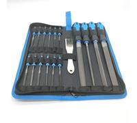 17 pcs Limes et Râpes Jeu de Limes Métalliques en Carbone Acier,Râpe à Bois Set pour Menuiserie/Sculpture/Travail du bois/Atelier