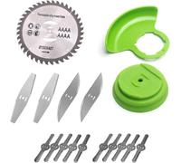 17 Piece Brushcutter Blade,Cordless Edge Cutting Blade,Replacement Edging Blade,Grass Cutter Blades,Blade Set,for Garden Cutting,Lawns Shrubs