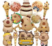 17 Pièces Capybara Birthday Set, Capybar Ballons, Party Decoration Ballon