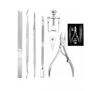 17 pièces kit de pédicure coupe-ongles incarnés coupe-ongles coupe-cuticules pince de pédicure outil de pédicure, ensemble de 7 pièces