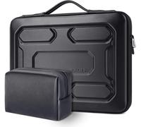 17 Pouces Housse Pour Ordinateur Portable Avec Poignée Etui De Protection Eva Étanche Antichoc Pour 17.3"" Dell Inspiron/Msi Gs73Vr Stealth Pro/Hp Envy 17/Lg Gram 17""/Rog Strix Gl702Vs,Noir Noir
