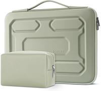17 Pouces Housse Pour Ordinateur Portable Avec Poignée Etui De Protection Eva Étanche Antichoc Pour Ordinateurs Portables 17.3""Msi Gs73Vr Stealth Pro/Lg Gram 17""/Rog Strix Gl702Vs, Menthe Verte Vert