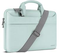 17 Pouces Imperméable Housse De Protection Ordinateur Portable Avec Port De Chargeur Usb Externe Sacoche Bandoulière Pour 17-17,3"" Notebook/17,3"" Zbook Fury 17,3 G8/Hp Envy/Dell, Menthe Verte Vert