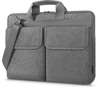 17 Pouces Multifonctionnel Sac Pour Ordinateur Portable Sac À Main Portatif Pour 17.3"" Hp Pavilion/Msi Gs73Vr Stealth Pro/Lenovo/Acer/Asus,Gris[ORD621577]