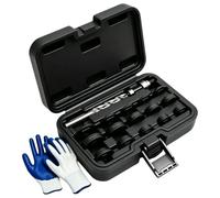 17-teiliges Lochbohrset für PDC Einparkhilfe Sensoren | Couronnes de perçage 17-32 mm pour pare-chocs et ailes en plastique de 5 mm, foret pilote HSS 5/16″