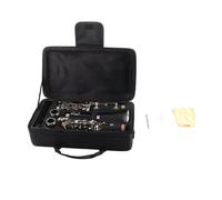 17 touches bak¨¦lite clarinette Sib Tune avec chiffon de nettoyage ¨¤ ressort tournevis bo?te Instrument de musique(noir)