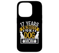 17 Years and Dog Mom! 17 Years Old Dog Mom Anniversaire Coque pour iPhone 14 Pro
