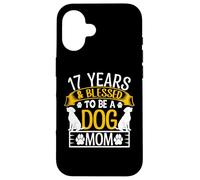 17 Years and Dog Mom! 17 Years Old Dog Mom Anniversaire Coque pour iPhone 16